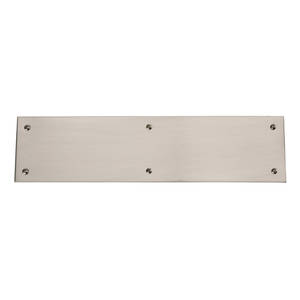 Square Edge Push Plate, Satin Nickel