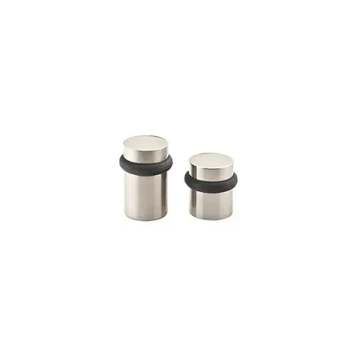 Emtek 2257US15 1-1/2" Cylinder Floor Bumper, Satin Nickel Finish