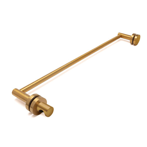 FHC ETBK24SB 24" Elite Towel Bar with Finger Grip Knob - Satin Brass