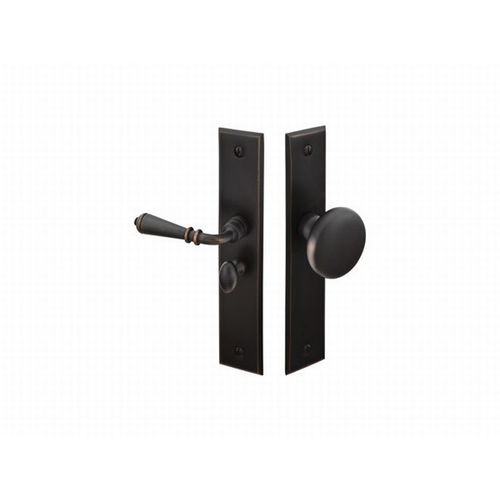 Right Hand Rectangular Style Screen Door Lock, Oil Rubbed Bronze Finish