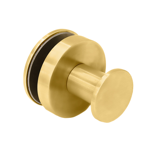 FHC RH1SB Thru-Glass Towel/Robe Hook - Satin Brass