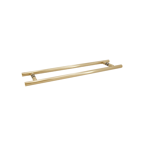 FHC LHTB18X18SB 18" x 18" Ladder Pull/Towel Bar Combo - Satin Brass