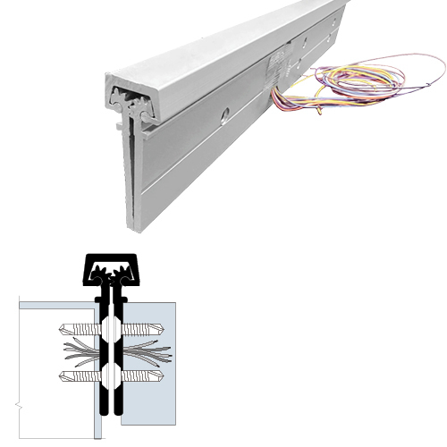 Brixwell 1027CA Electrified Hinge Clear Anodized Aluminum