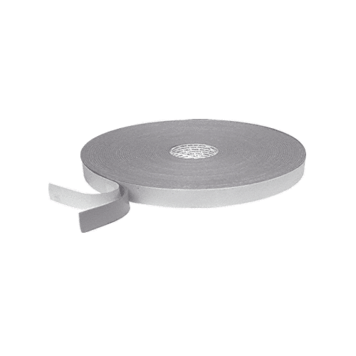 Gray 1/8" x 1/4" Single Sided Foam Glazing Tape