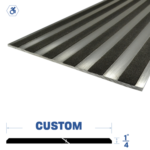 Expansion Joint Plate Threshold (1/4" Height) Mill Aluminum