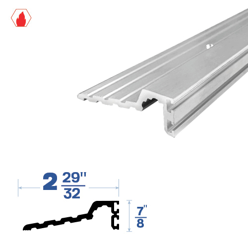 Half Saddles (2-29/32" by 7/8") Mill Aluminum