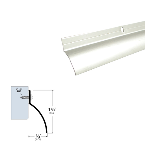 Door Sweep (3/4" by 1-3/4") White Powder Coat