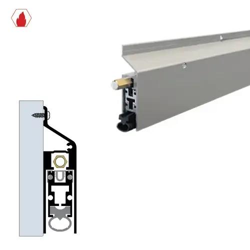 36" Extended-Drop Automatic Door Bottom (29/32" by 3-1/2") Clear Anodized Aluminum