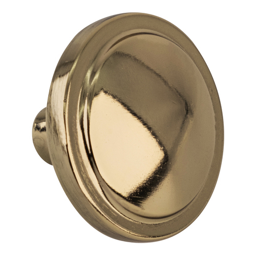 Contemporary Round Cabinet Knob For Kitchen And Hardware Polished Brass