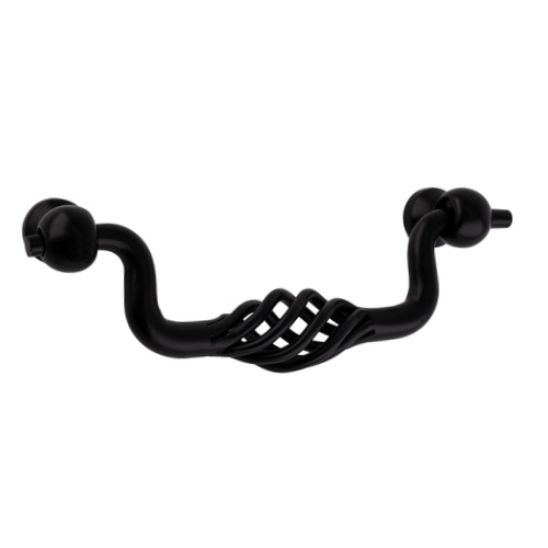 Birdcage Cabinet Pull For Kitchen And Cabinets Hardware Flat Black - pack of 20