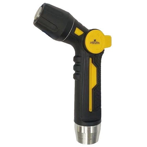 Spray Nozzle, Female, Aluminum/Plastic/TPR, Black/Yellow