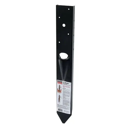 E-Z Mender Series Plate Mender, 12 ga Gauge, Steel, Powder-Coated, Screw Mounting Black