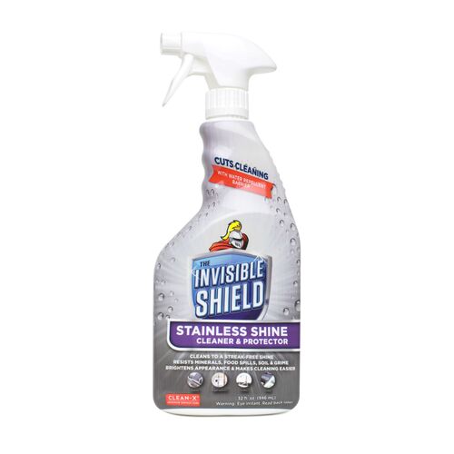 Invisible Shield Stainless Shine Cleaner and Protectant for Appliances, Grills and Sinks, 32 oz