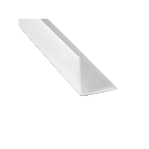 Vinyl Corner Shield - White - 2-3/8" x 48" - Durable Vinyl Corner Guards - Wallpaper Tears - And Fingerprints - pack of 6