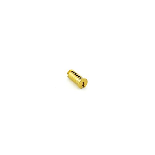 6 Pin Classic Modular Cylinder Plug C Keyway Satin Brass Finish