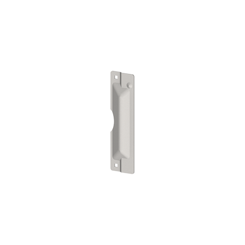 341D Latch Protector Plate with Lock Cut Out, Zinc Finish