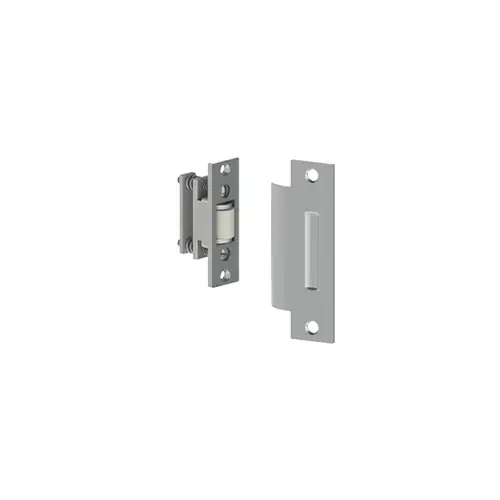 1443 Roller Latch with ASA Strike, Satin Chrome Finish