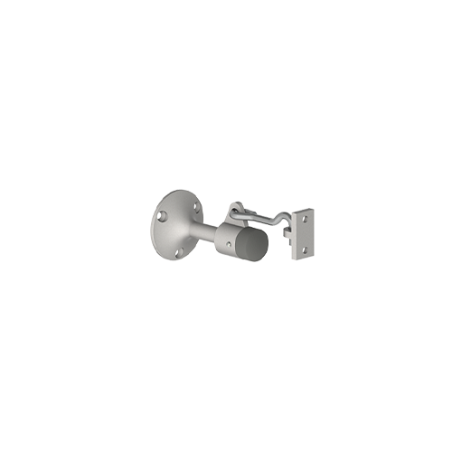 256S Wall Stop and Hook Holder with Screw Holes, Satin Bronze Finish