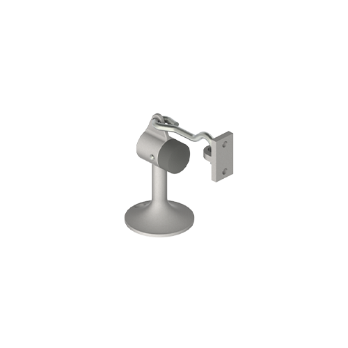 268F Floor Stop and Hook Holder with Stud and Lead Anchor, Bright Chrome Finish