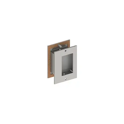 25B Security Flush Pull Set, Satin Stainless Steel Finish