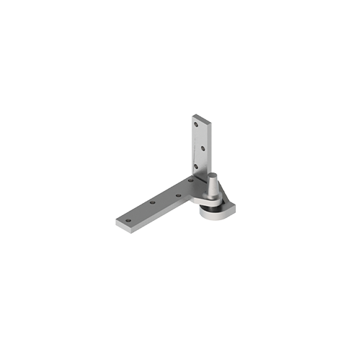 497 Right Hand Forged Bronze - Full Mortise Ball Bearing Adjustable Bottom Pivot Hinge Satin Chrome Finish