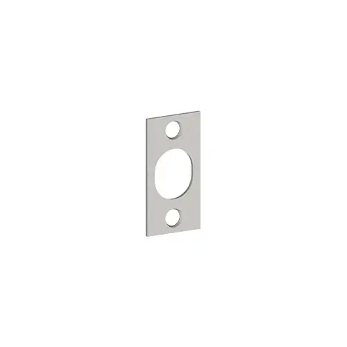 1415 7/8" x 1-3/4" Flush Bolt Strike Plate, Satin Nickel Finish