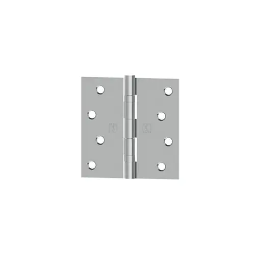 BB1741 4" x 4" Square Corner Ball Bearing Full Mortise Residential Weight Hinge Antique Brass Finish