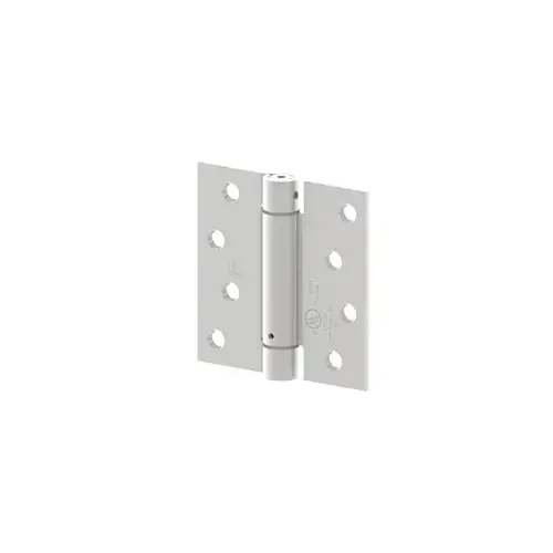 1750 4" x 4" Steel Square Corner Full Mortise Residential Spring Hinge, Satin Chrome Finish - pack of 2