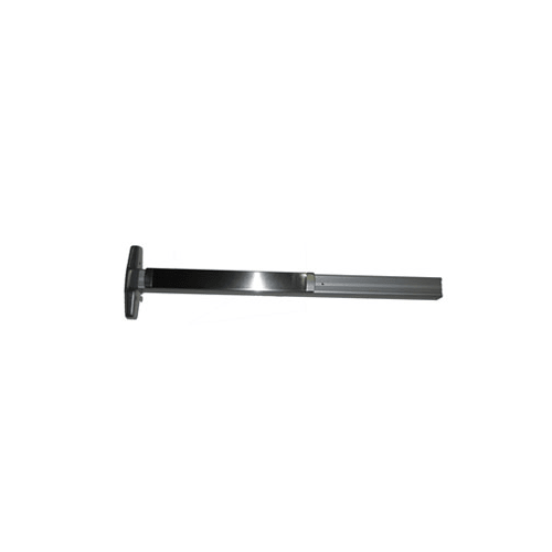3' Narrow Rim Exit Device Grooved Case, Anodized Aluminum Finish