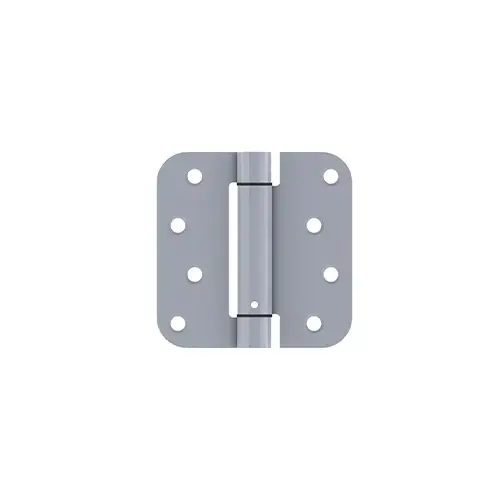 1762 4" x 4" Stainless Steel 5/8" Radius Corner Full Mortise Residential Spring Hinge, Satin Stainless Steel Finish