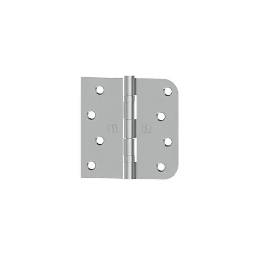 BB1816 4" x 4" Right Hand Square by 5/8" Radius Full Mortise Residential Weight Ball Bearing Hinge Satin Nickel Finish