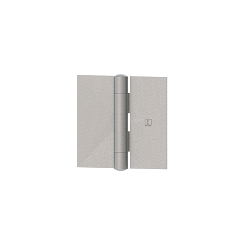 1850 4" x 4" Square Corner Full Surface Heavy Weight Plain Bearing Hinge with No Holes, Plain Steel Finish