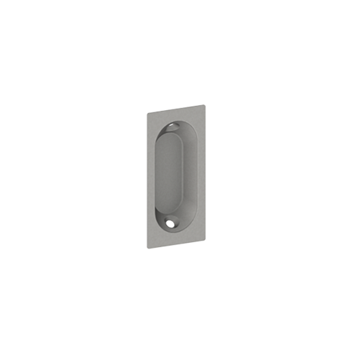 2640 Oblong Flush Pull, Bright Brass Finish