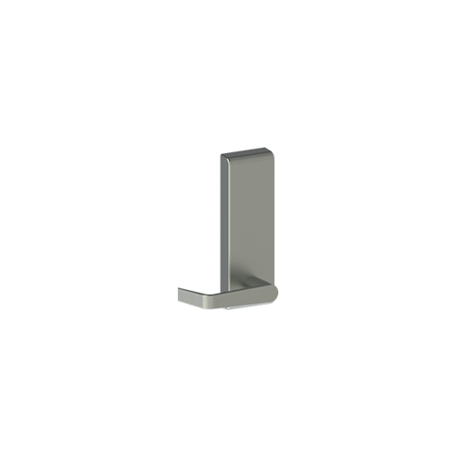 Hager 092325 47DT Dummy Escutcheon Outside Exit Device Trim with Left Hand  Withnell Lever Aluminum Finish