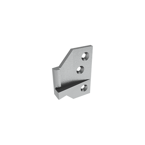 Hager 019322 4911 Double Door Strike for 4700 Surface Vertical and Rim Exit Devices Satin Stainless Steel Finish