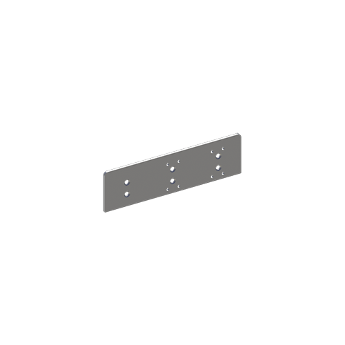 Hager 023471 5115 Drop Plate for Top Jamb Mount with Screws Aluminum Finish