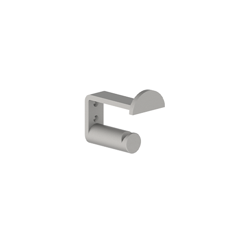 937P Double Modern Coat Hook Satin Chrome Finish