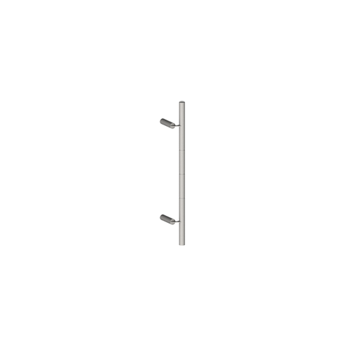 976P 29-1/2" Straight Offset Door Pull with 19-13/16" Center to Center Satin Stainless Steel Finish