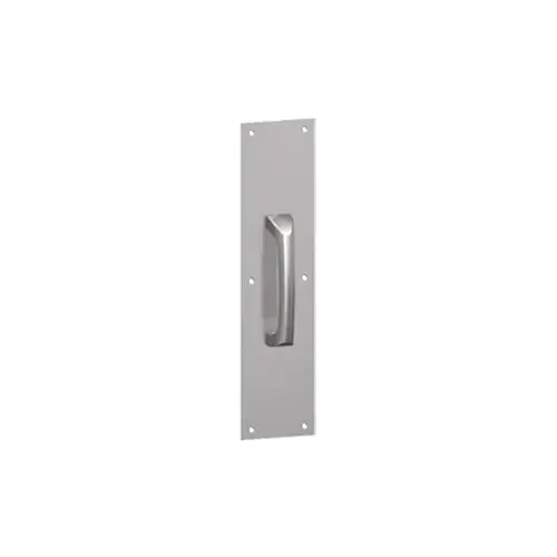 A35N 4" x 16" Plate with 5N Pull Satin Stainless Steel Finish