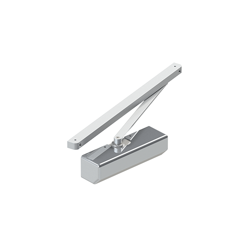 5300 Adjustable Hold Open Stop Track Arm Door Closer Aluminum Finish