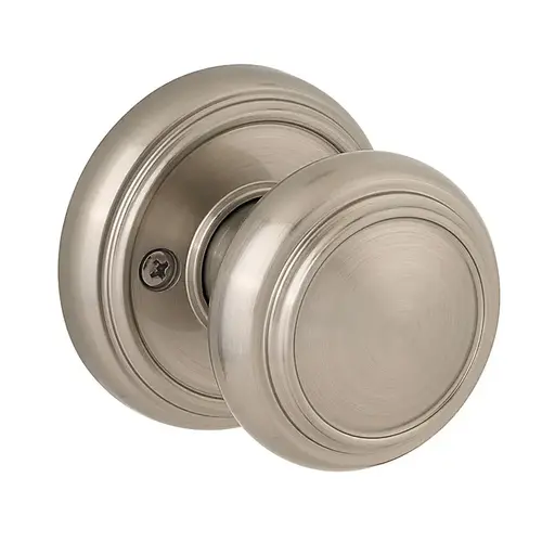 Half Dummy Alcott with Round Rose Satin Nickel Finish