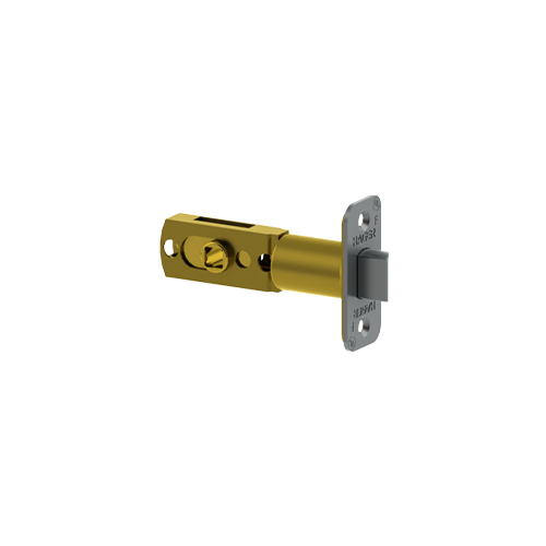 3953 SPRING LATCH ADJ ROUND CORNER US4 3600 Satin Brass