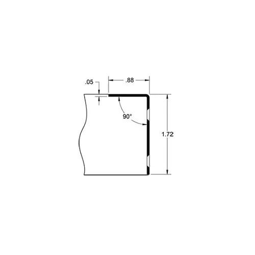 180H 41" US32D Satin Stainless Steel