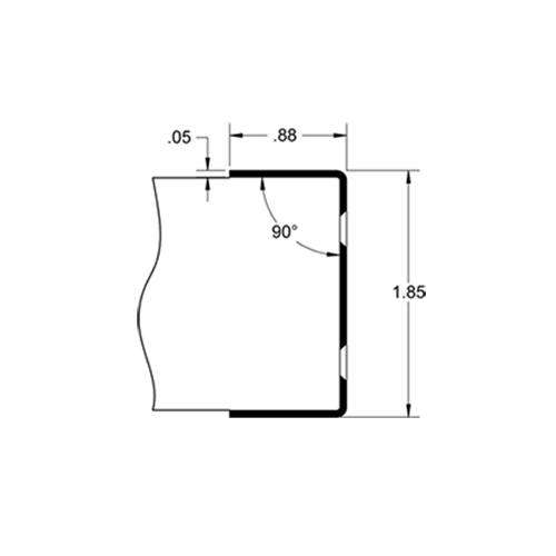 182M 40" US32D TORX Satin Stainless Steel