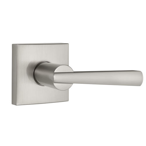 Passage Spyglass with Square Rose with 6AL Latch and RCS Strike Satin Nickel Finish