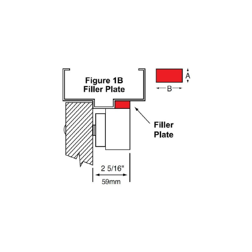 2-679-0281 FILLER 1/8" X 1-1/4" FOR 2951/53 ALM