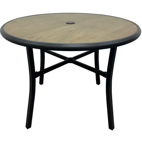 Seasonal Trends H23S7407A Dining Table, 39.76 in W, 39.76 in D, 27.95 in H, Steel Frame, Round Table, Steel Table