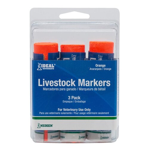 Livestock Marker, Orange - pack of 3