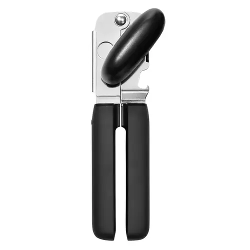 Can Opener Good Grips Chrome Black/Silver Rubber/Stainless Steel Manual Chrome