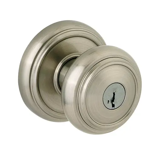 Baldwin Prestige 354ATKRDB15S Entry Alcott with Round Rose with 6AL Latch, RCS Strike, and Smart Key Satin Nickel Finish